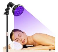 Lampada abbronzante per la casa, 54 W, lampada abbronzante adatta per viso e corpo, lampada UV abbronzatura, lampada da sole 180 gradi, rotazione per viso e corpo con maschera oculare, per pelle di
