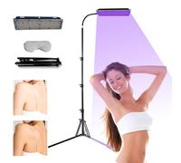 Lampada abbronzante per la casa, solarium abbronzante per la casa: 45 W, lampada abbronzante per viso e corpo per la casa, supporto regolabile per solari e dispositivi abbronzanti (A)