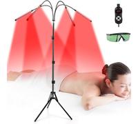 Lampada Abbronzante per La Pelle, Lampada Abbronzante Il Viso da 850 NM E 660 NM, Altezza del Treppiede Regolabile E Miglioramento della Salute della Pelle, per Un Tono della Pelle Sano E Luminoso