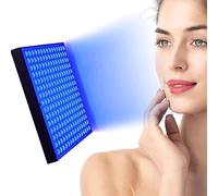 Lampada Abbronzante Viso, Lampada Abbronzante UVA Regolabile, 220V 15W 460nm Lunghezza d'onda Full Blue Luce Abbronzante Lampada Fodable LED Pelle Abbronzante Luce