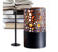 Lampada Ad Alcol Per ,Portatile Artistico Ferro Doppio Strato Arredo Casa | Bruciatore a Etanolo da Tavolo,Per Compleanno Vacanza Uffici Casa Stanza Scrivania Notte Giardino Fattoria Cortile