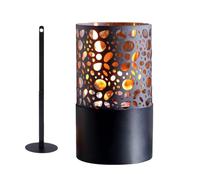 Lampada ad alcool - Bruciatore a etanolo da tavolo, lampada cava portatile in ferro, design a doppio strato, mini e per feste | Per vacanze, compleanno, camera, scrivania, notte, cortile,