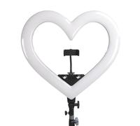 Lampada Ad Anello a LED a Forma di Cuore, Lampada Ad Anello a LED USB Colorata Ampiamente Utilizzata per la Nail Art (Spina europea)