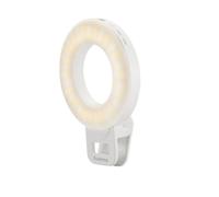 Lampada ad anello LED Togo, luce ad anello clip per telefono cellulare, ricaricabile, 3 modalità