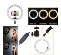 Lampada ad anello luce 30 cm telefono video selfie streaming illuminazione a led