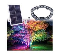 Lampada Ad Anello Solare Impermeabile Per Esterni, Luce LED A Colori RGB | Controller Remoto, Resistente All'acqua IP65, Alluminio E Vetro Temperato,Giuntabile,Resistente Al Gelo,Al Calore(6Packs)