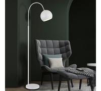 Lampada ad Arco Piantana da Soggiorno Bianco Scrivania Mobile E27 H 150 CM [EEK: Non valutato]