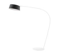 Lampada ad arco Stilnovo Oxygen FL1 LED, nera Stilnovo