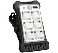 Lampada ad energia solare efficiente con attivazione del movimento, adatta per il montaggio su pareti, recinzioni, pali dove è necessaria una luce extra di notte (solare 19A)