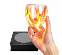 Lampada Al Plasma Touch In Vetro, Effetto Fulmini Rossi Elettrici | Lampada Decorativa Interattiva Con Base Alimentata, for Scrivania, Camera Gaming, Ufficio E Casa