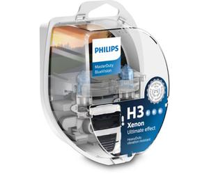 Lampada alogena PHILIPS H3 Master Duty Blue Vision 24V/70W, 2 Pezzo