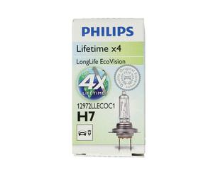 Lampada alogena PHILIPS H7 LongLife EcoVision 12V, 55W, 1 Pezzo