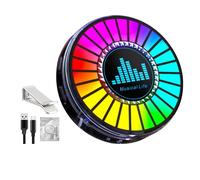 Lampada ambientale Ritmo RGB - ABS | Suono attivato ?gb Rh?thm ?amp | Pickup Rhyth? Luce per auto, giochi, feste, atmosfera, lampada con compresse per aromaterapia per la decorazione della casa