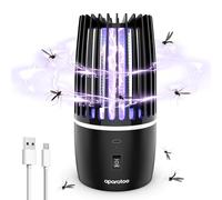 Lampada Anti Zanzara 360 ° UV Elettrico Anti Zanzara 2 in 1 Killer di Insetti Elettrico Lampada Anti Zanzara Ricaricabile Sicuro ed Efficace per Interni Esterni Giardino Terrazza Campeggio