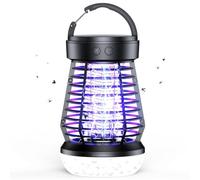 Lampada Anti Zanzara Lampada Anti Mosca 2000V UV Insetto Killer Elettrico Impermeabile Anti Insetti Repellente per Interni Esterni Giardino Terrazza Campeggio (con illuminazione a LED)