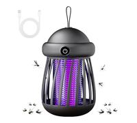 Lampada anti-zanzara UV USB, 1200 mAh 365 nm UV Scacciamosche uccide zanzare, elettrico, per interni, giardino, esterno, bambini, camera da letto, campeggio, grigio)