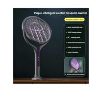 Lampada anti-zanzare elettrica estensibile e girevole, 0°, da parete, 2800 V, for uso domestico, con superficie in rete di sicurezza a 5 strati, trappola for zanzare con ricarica USB.(Long Type)