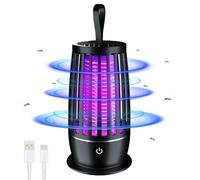 Lampada Antizanzara, 2 in 1 Lampada Antizanzara Elettrica con Luce UV, Effettiva Antizanzare Elettrico per Giardino Domestico Cucina Interna ed Esterna, Campeggio