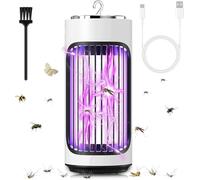 Lampada Antizanzara Elettrica, Trappola per zanzare Ricaricabile Lampada Anti Zanzara con Luce UV, Lampada Zanzare Esterno InternoLuce LED, Antizanzare Elettrico per Insetti Zanzare Giardino Domestico