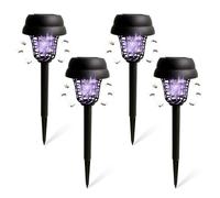 Lampada antizanzara esterna solare anti-zanzara 2 modalità di illuminazione intelligente, sicurezza rinforzata, portatile per giardino/terrazza/balcone