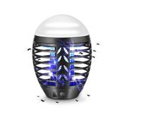 Lampada Antizanzare Elettrica 2 in 1 da Esterno, Trappola per Zanzare con Funzione di Luce LED Portatile da Campeggio, per Giardino, Tenda e Attività all’Aperto