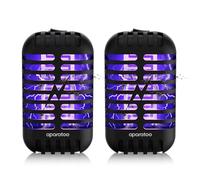Lampada Antizanzare Elettrica, 2 Pacchi Zanzariera Elettrica con Luce, 1000V Plug in Racchetta Zanzare Elettrica, per Casa Giardino Interno Esterno Cucina Soggiorno, Insetti Zanzare, Mosca, Falene