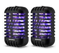 Lampada Antizanzare Elettrica, 2 Pacchi Zanzariera Elettrica con Luce, 1000V Plug in Racchetta Zanzare per Casa Giardino Interno Esterno Cucina Soggiorno, Insetti Zanzare, Mosca, Falene