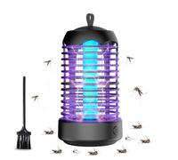 Lampada Antizanzare Elettrica,Forte tensione Onda di luce viola Zanzariera,Insetticida Zanzare per Casa Giardino Interno Esterno,Non tossico,Batteria al litio di grande capacità,Sospensione/piano 2&1