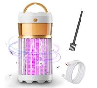 Lampada antizanzare elettrica ultrasuoni interno, anti zanzare elettrico ricaricabile usb, lampada zanzare silenziosa a batteria per casa (Bianco)