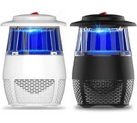 Lampada antizanzare elettrica USB, trappola per insetti silenziosa UV con ventosa, fotocatalizzatore senza sostanze chimiche, per uso interno, luce cattura mosche, moscerini e insetti