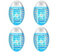 Lampada Antizanzare Elettrica, Zanzariera Elettrica con Luce, per Casa Giardino Interno Esterno Cucina Soggiorno, Insetti Zanzare, Mosca, Falene, 100% Professionale ed Efficace (Pacchetto di 4) [Class