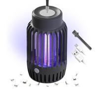 Lampada antizanzare per insetti elettrico con luce notturna 2 in 1, potenti trappole per il controllo dei parassiti per interni ed esterni