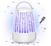 Lampada antizanzare per insetti elettrico con luce notturna 2 in 1, potenti trappole per il controllo dei parassiti per interni ed esterni