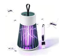 Lampada antizanzare, ricaricabile a 360°, con lampada UV, ricaricabile tramite USB, trappola elettrica per interni, esterni, campeggio e giardini, efficace repellente per zanzare (verde)