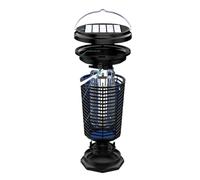Lampada antizanzare solare da 5,5 W con ricarica USB e luce UV per giardino e campeggio