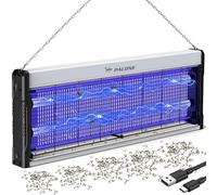 Lampada Antizanzare USB C 4000V, 2 LED UV, Interno, Sicura e Sospesa