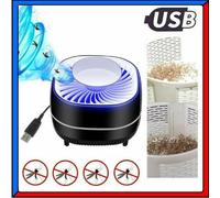 LAMPADA ANTIZANZARE ZANZARIERA ELETTRICA ASPIRATORE ANTI ZANZARE INSETTI USB LED