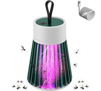 Lampada antizanzare, zanzariera elettrica ricaricabile tramite USB, zanzariera portatile, zanzariera a 360° per interni ed esterni, casa, camera da letto, campeggio (Verde)
