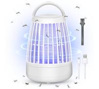 Lampada antizanzare, zapper per insetti, repellente per mosche elettrico con luce notturna, potenti trappole per il controllo dei parassiti repellenti per zanzare per interni ed esterni