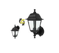 Lampada Applique da Esterno Zeus Nera Ribaltabile E27