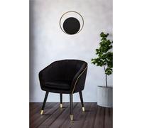 Lampada, Applique Da Muro in metallo nero e dorato SHUTTLE Dimensioni 25x8x25 cm Linea Glamy colore oro e nero oro