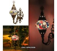 Lampada applique da parete in vetro marocchino mosaico fatta a mano Tiffany luce [EEK: A+]