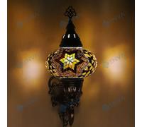 Lampada applique da parete multicolore mosaico marocchino turco Tiffany luce [EEK: A+]