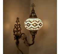 Lampada applique da parete multicolore mosaico marocchino turco Tiffany luce [EEK: A+]