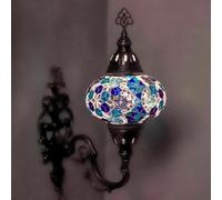 Lampada applique da parete multicolore mosaico marocchino turco Tiffany luce [EEK: A+]