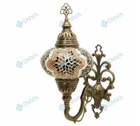 Lampada applique da parete multicolore mosaico marocchino turco Tiffany luce [EEK: A+]