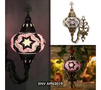 Lampada applique da parete multicolore mosaico marocchino turco Tiffany luce [EEK: A+]