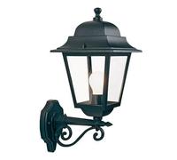 Lampada Applique Grande in Alto Colore Nero da Esterno Linea Quadrata Sovil