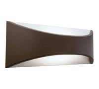 Lampada Applique Grande Riflettente 12W a Led Cob Colore Marrone per Esterno