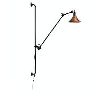 Lampada Applique Lampe Gras N214 Nero Opaco/Rame Grezzo